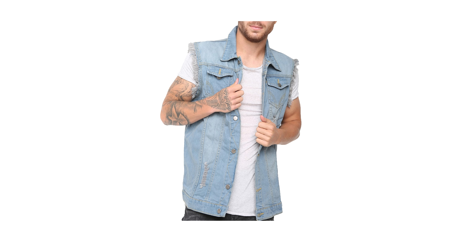 ジャケット・アウター notconventional asymmetry 1st denim vest notconventional asymmetry 1st denim vest - メルカリ